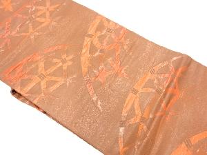 リサイクル　漆箔　光悦垣模様織り出し名古屋帯